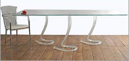 Transparent Home Glass Dinning Table