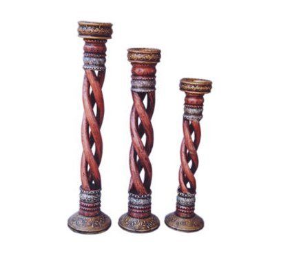 Pure Wooden Candle Stands