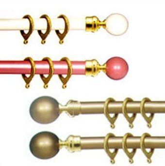 Classic Combination Pearl Metalic Curtain Rods