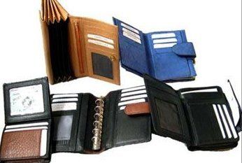 Brown Mens Foldable Leather Wallets