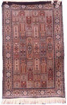 Contemporary Hand Knotted Silk Carpet Non-Slip