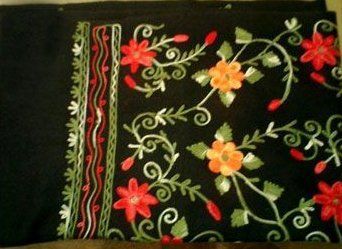 Vary Designer Multicolor Embroidered Stoles