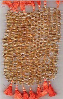 Citrine Badam Taviz Stone Size: Vary