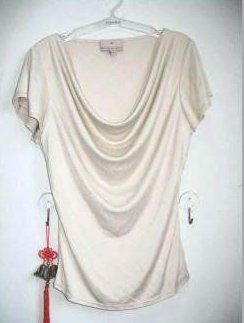 White Western Ladies Silk Top