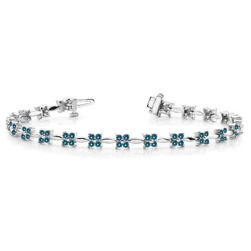 Sapphire Blue Crystal Gemstone Bracelet