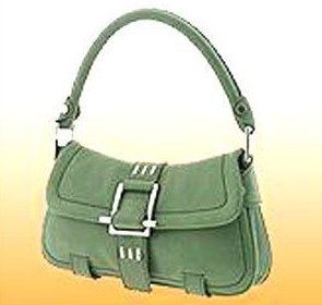 Green Ladies Suede Leather Ladies Bags