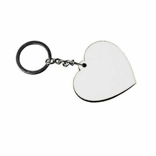 Sublimation Keychain Heart Shape