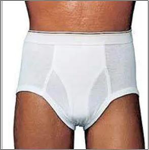 Plain White Colored Mens Brief