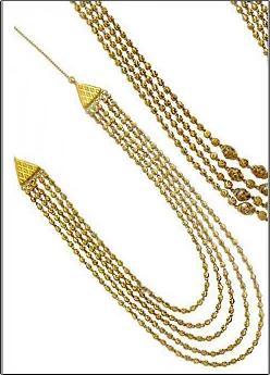 Varios Colors Are Available Designer Gold Neck Chain 