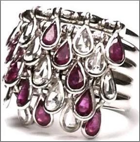 Womens Designer Ruby Ring  Size: Various Sizes Are Available