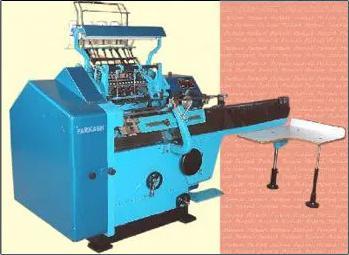 Blue Semi Automatic Thread Book Sewing Machine 