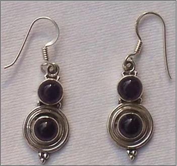 Sterling Silver Beaded Earrings