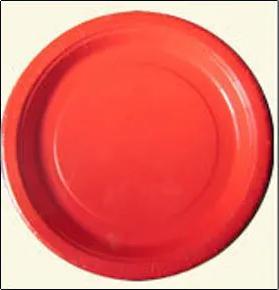 Round Color Paper Plate 