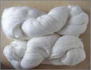 Light In Weight White Colored Polyester Yarn