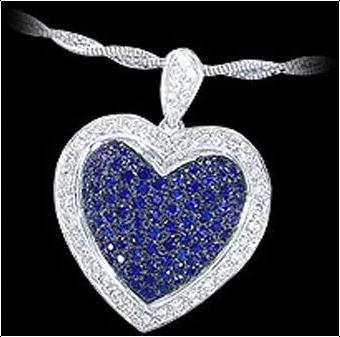 Heart Shape Diamond Pendant  Excellent