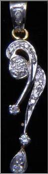 Elegant Design Diamond Pendant  Excellent