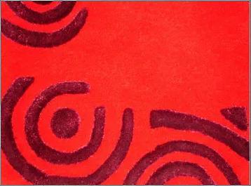 Anit Slip Red Color Designer Rugs 