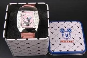 Various Colors Are Available Micky Watch With Leather Strap