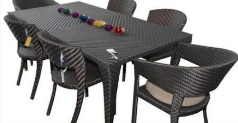 Designer Dinning Table And Chair Chair Size: Vary