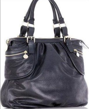 Black Designer Ladies Leather Handbags