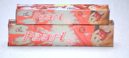 White Toothpaste Pearl Hot Red