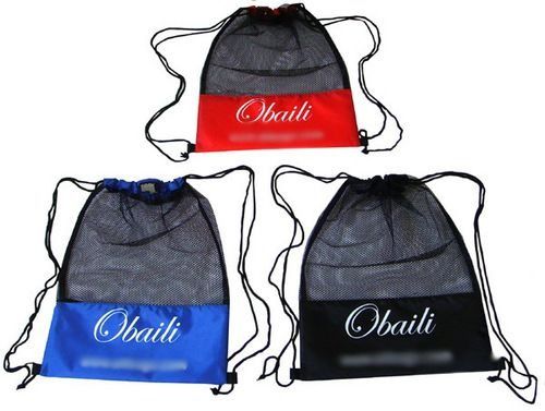 Red Light Weighted Mesh Drawstring Bags