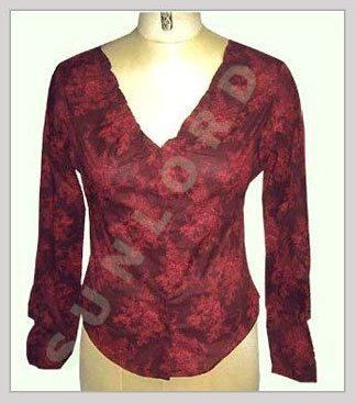 Ladies Printed Fancy Blouse Top - Color: As Per Demand