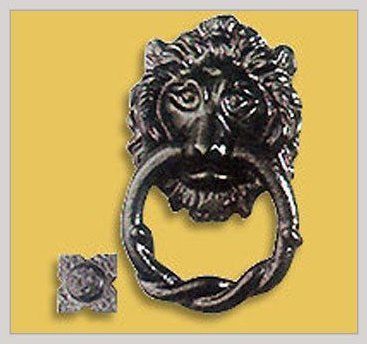 Black Antique Lion Door Knocker