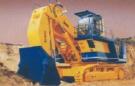 Yellow Earth Moving Hydraulic Excavator