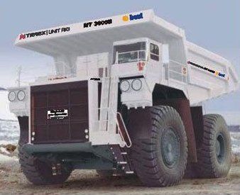 White Heavy Duty Mining Truck