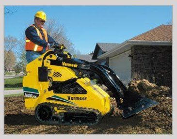 Yellow Mini Skid Steer