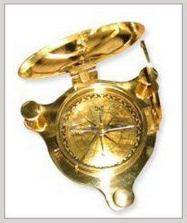 Strong And Durable Copper Colour Brass Nautical Compass