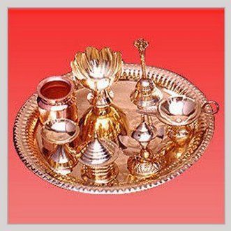 Handcrafted Brass Puja Thali