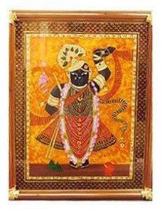 Reverse Glass Hindu Deity Painting Size: Variable