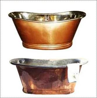 Pure Copper Metal Bathtubs Size: Vary