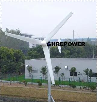 White 5Kw Wind Turbine Generator