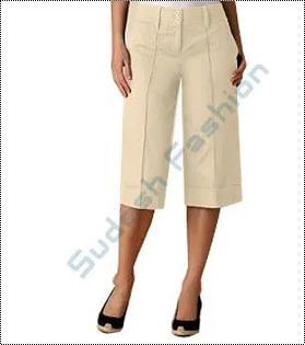 Vary Ladies Knee Length Cotton Trousers at Best Price in Delhi  Sudesh  Fashions