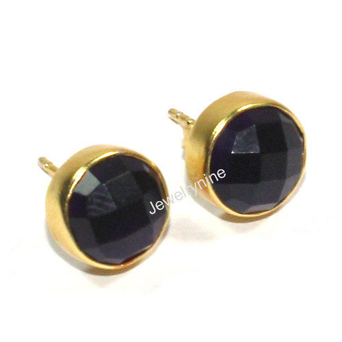 Black Onyx Earring Studs