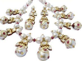 Designer Pearl Necklace Set Gender: Girl