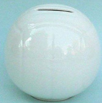 White Football Shape Money Box