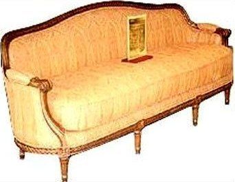 Handmade Gilt Wood Sofa
