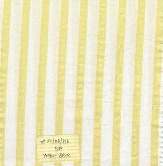 100%Cotton Cotton Mill Made Yarn Dyed Yellow Stripes Fabric