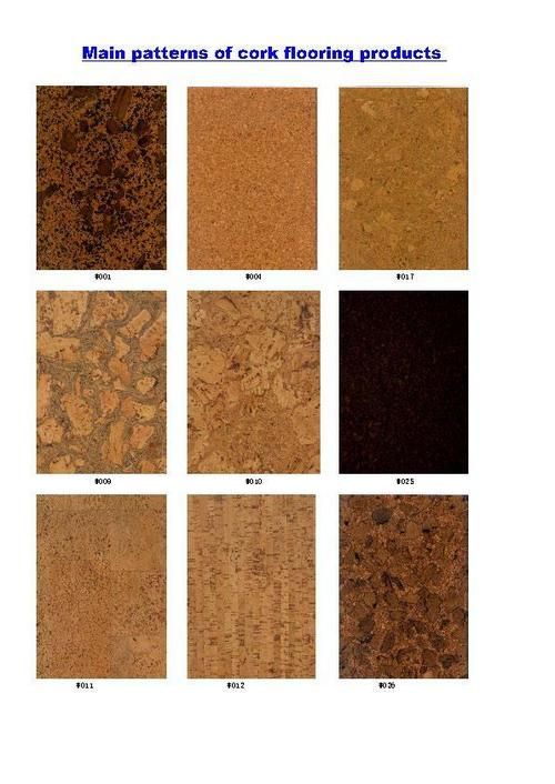 Various Coloured Cork Flooring Tiles