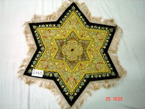 Hand Embroidered Jewel-Stone Carpet