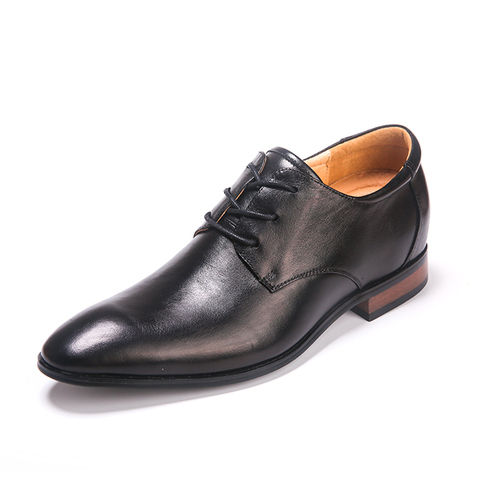 Leather Elevator Shoes For Man