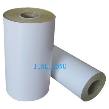 White Self Adhesive Paper Roll