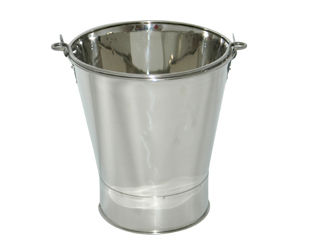 Stainless Steel Buckets - Versatile Size Options with Polished Finish, Rust and Crack Resistant