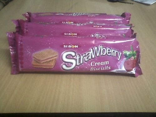 Strawberry Cream Biscuits