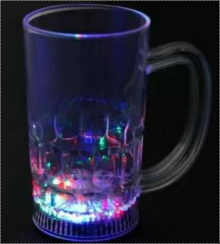 Ps Plastic Led Light Beer Mug