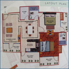 1290 Sq Feet Flat at Best Price in Ghaziabad | Amv Buildtech Priavte